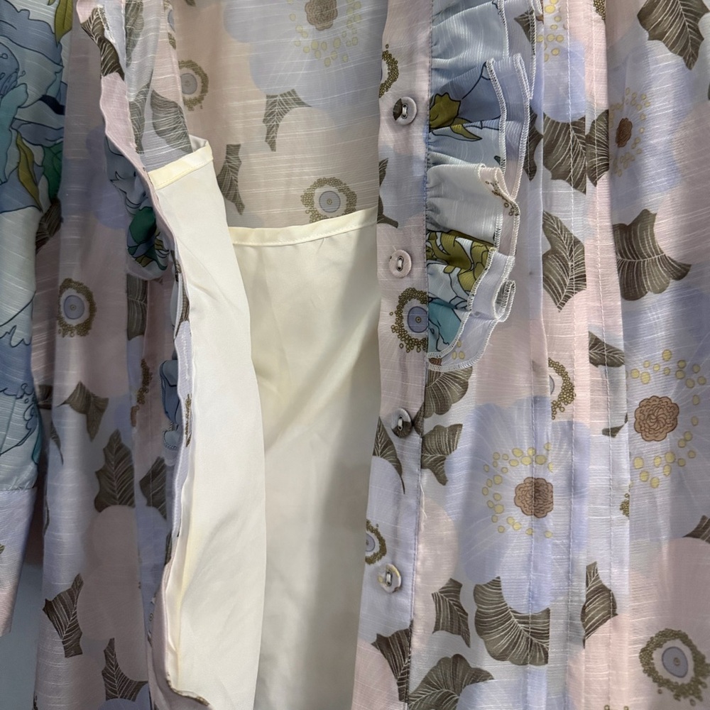 Floral Ruffle Maxi Dress - Multicolor - Picture 3 of 5